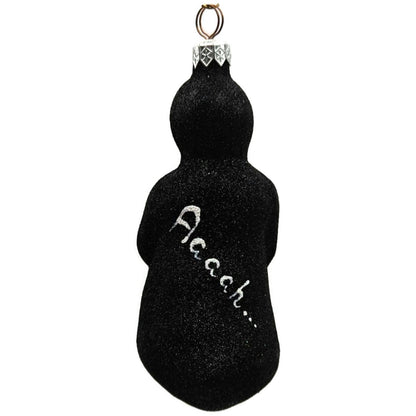 Patricia Breen Oscar Black Glittered Ghost Halloween Christmas Tree Ornament