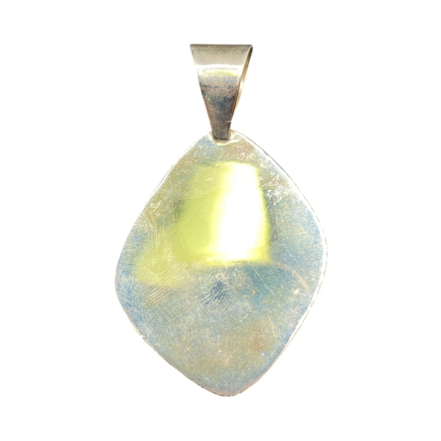 Lapis Lazuli Blue Lace Agate Charm Pendant Mix Gemstones Silver Tone Metal