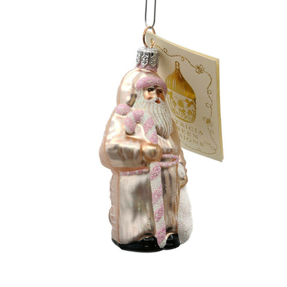 Patricia Breen Miniature Millennium Santa Claus Pink Christmas Tree Ornament
