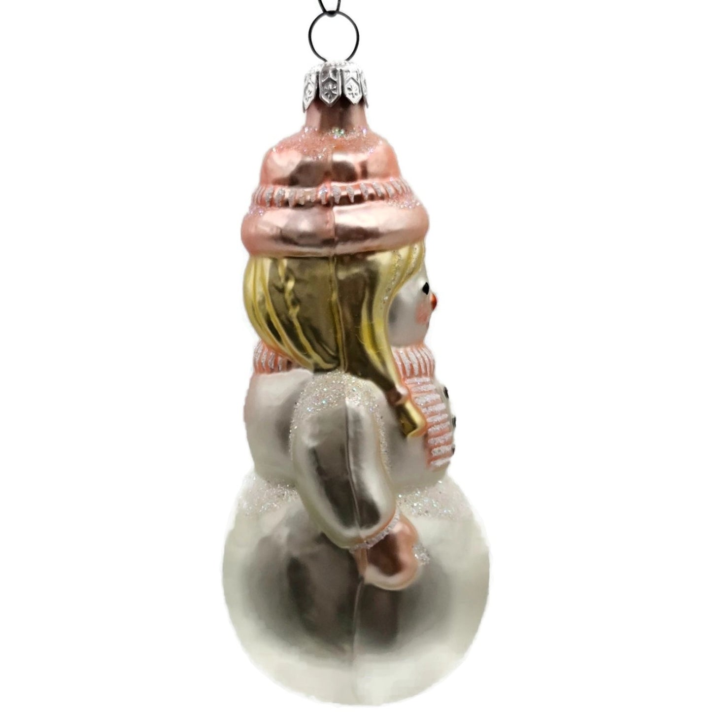 Patricia Breen Snowwoman Pink Scarf Hat Gloves Winter Christmas Tree Ornament
