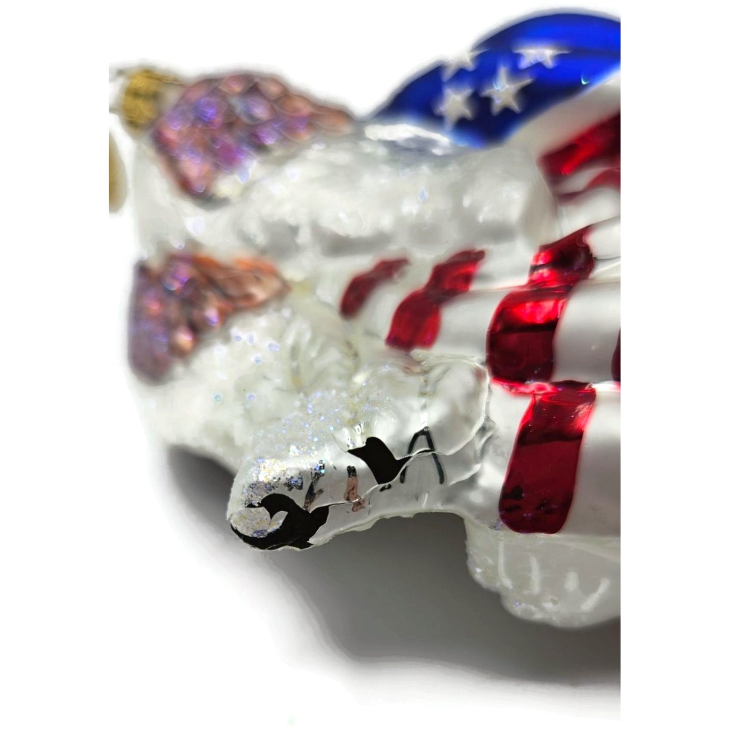 Christopher Radko All American Patriotic Eagle Christmas Tree Ornament 99-211-0