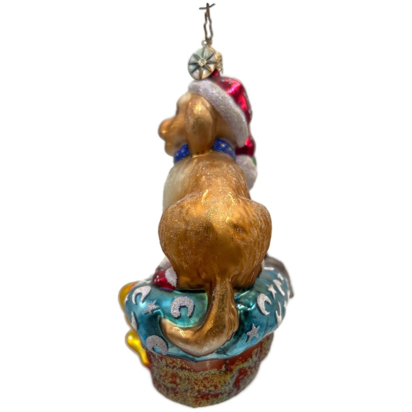 Christopher Radko Festive Furry Friends Dog Cat Christmas Tree Ornament 02-SP-95