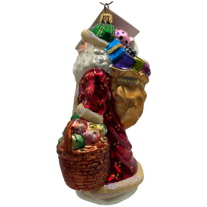 Christopher Radko Father Christmas Longaberger Santa Claus Ornament 99-LON-01