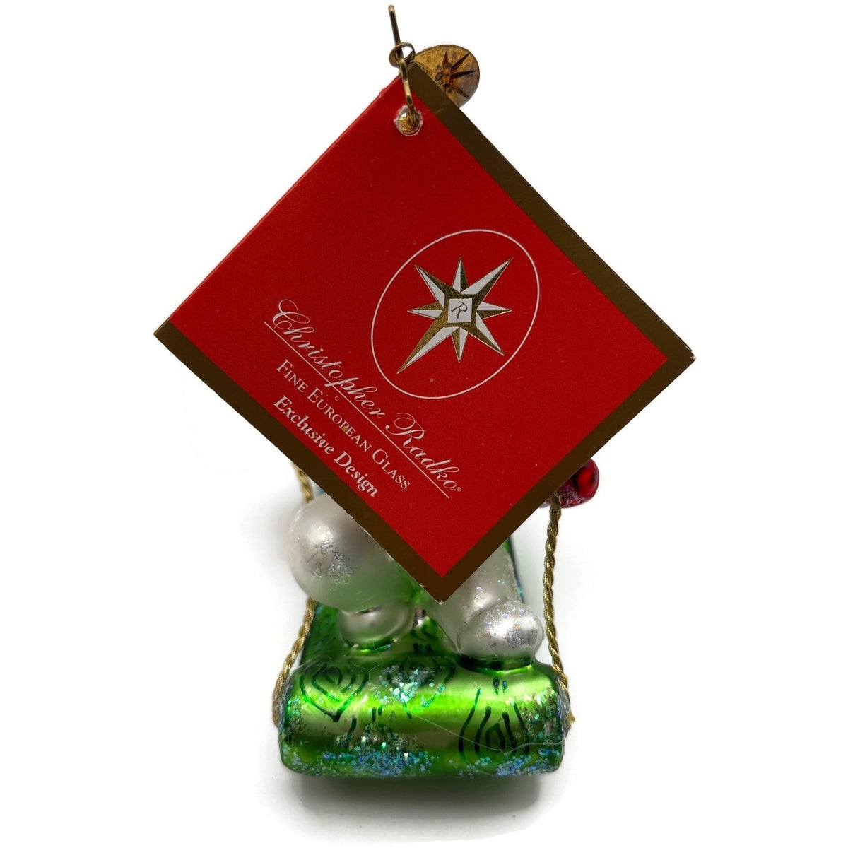 Christopher Radko Frosty Snow Scamp Snowman Glass Christmas Ornament 3011993