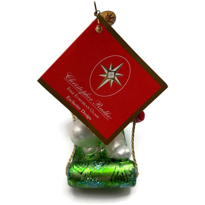 Christopher Radko Frosty Snow Scamp Snowman Glass Christmas Ornament 3011993