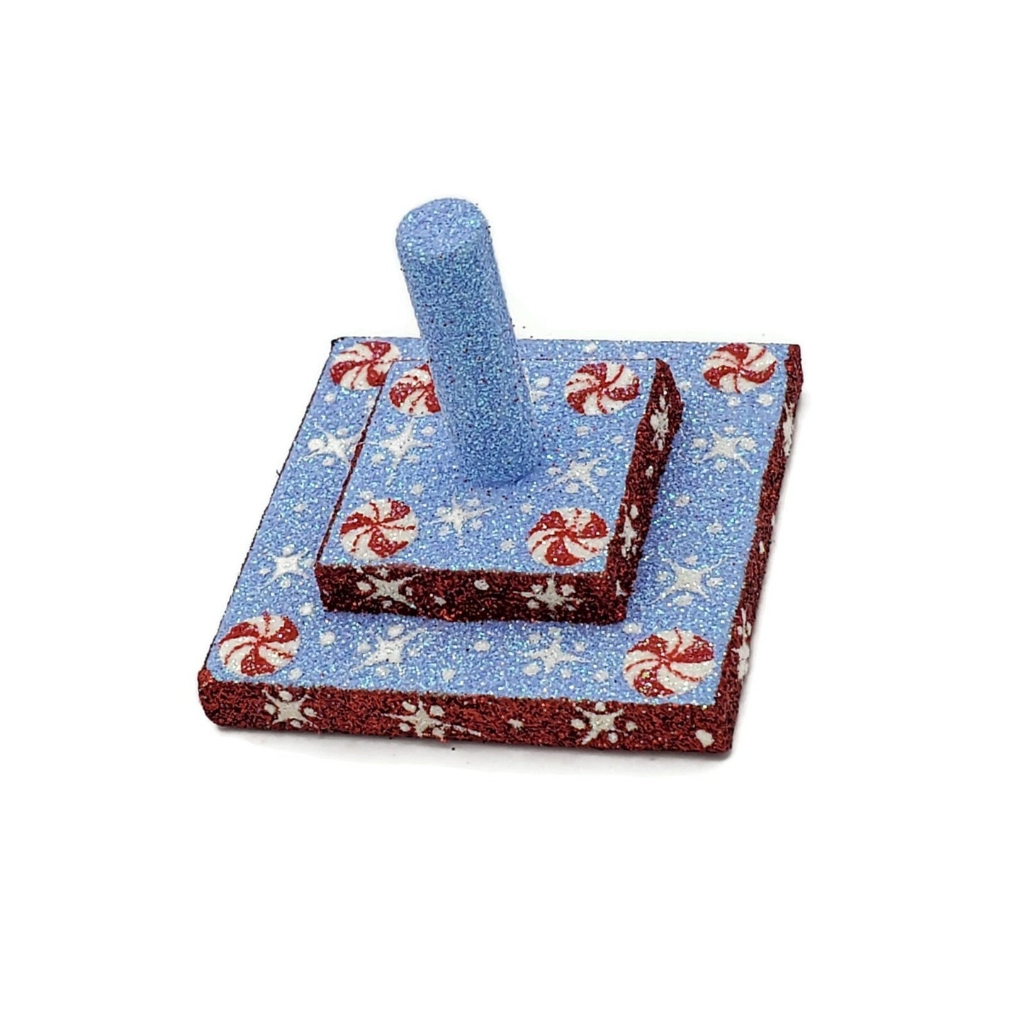 Patricia Breen Ultra Mini Finial Noel Candy Cane Christmas Tree Topper w/ Stand