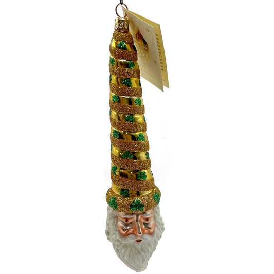 Patricia Breen Ornament Sucre Santa Claus Clover Gold St Patricks Christmas Tree