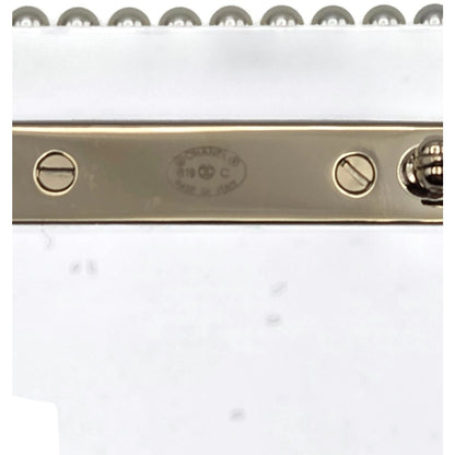 Chanel 19C Rue Cambon Paris Letter Brooch Pin AB0919 CC Logo Pearl Airmail Blue