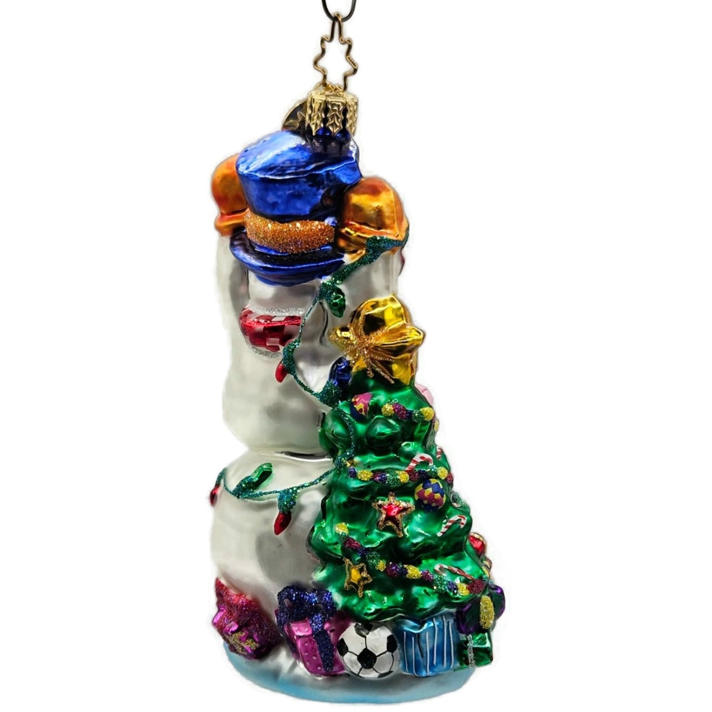 Christopher Radko Tangled Tidings Snowman Christmas Tree Ornament 02-0523-CB