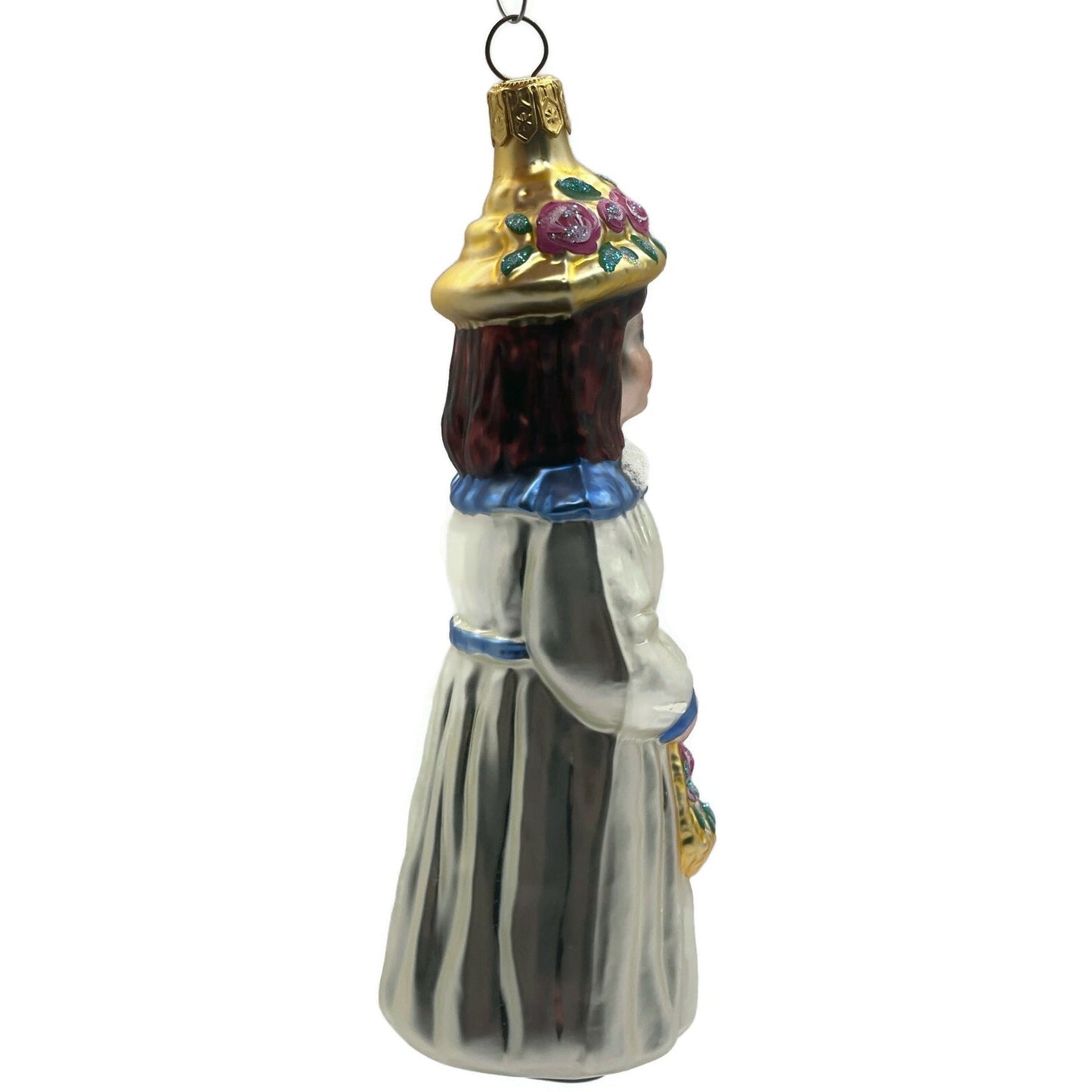 Patricia Breen Phoebe Holding Flower Basket Christmas Tree Ornament AIC