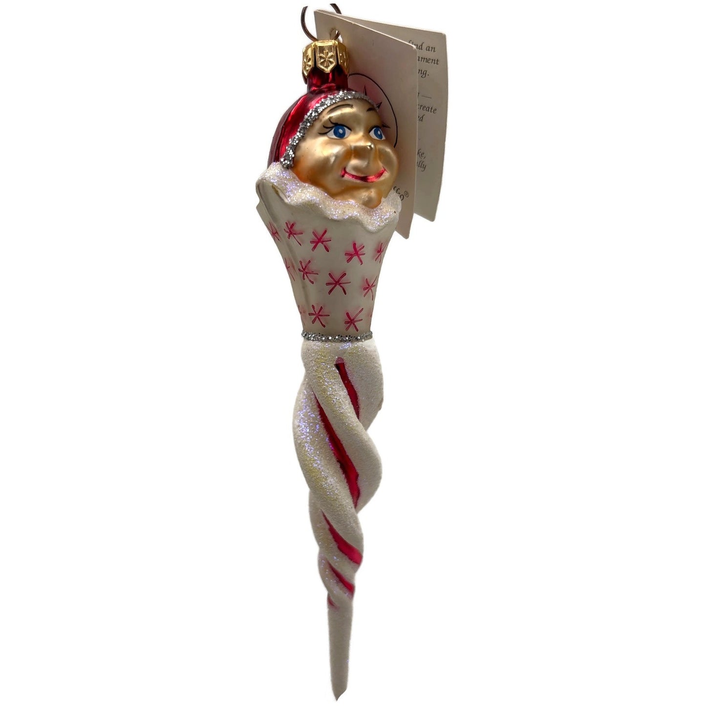 Christopher Radko Jack Frost Jr. Red Icicle Christmas Tree Ornament 98-265-0
