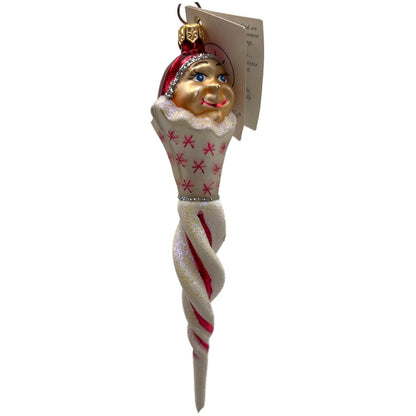 Christopher Radko Jack Frost Jr. Red Icicle Christmas Tree Ornament 98-265-0
