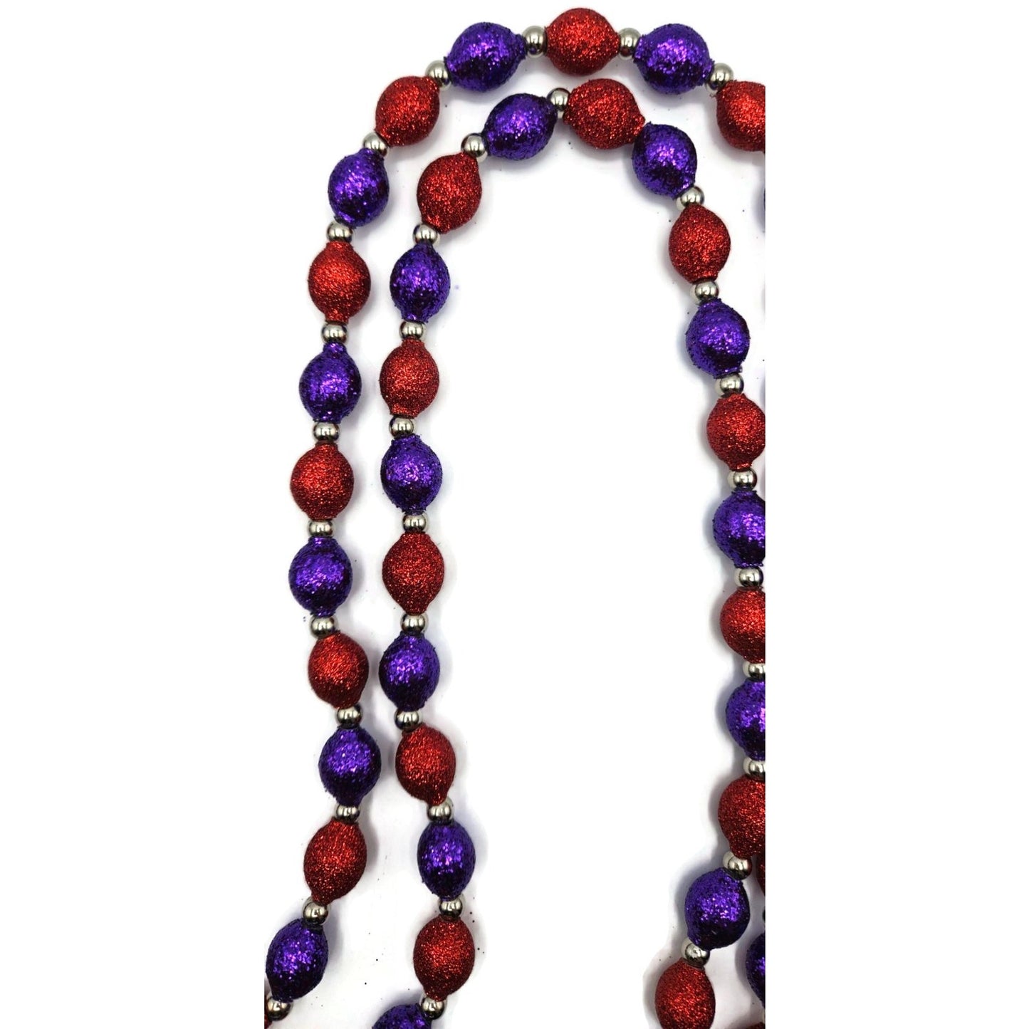 Patricia Breen Garland 2-Decorate Red Purple Beaded Christmas Halloween Ornament