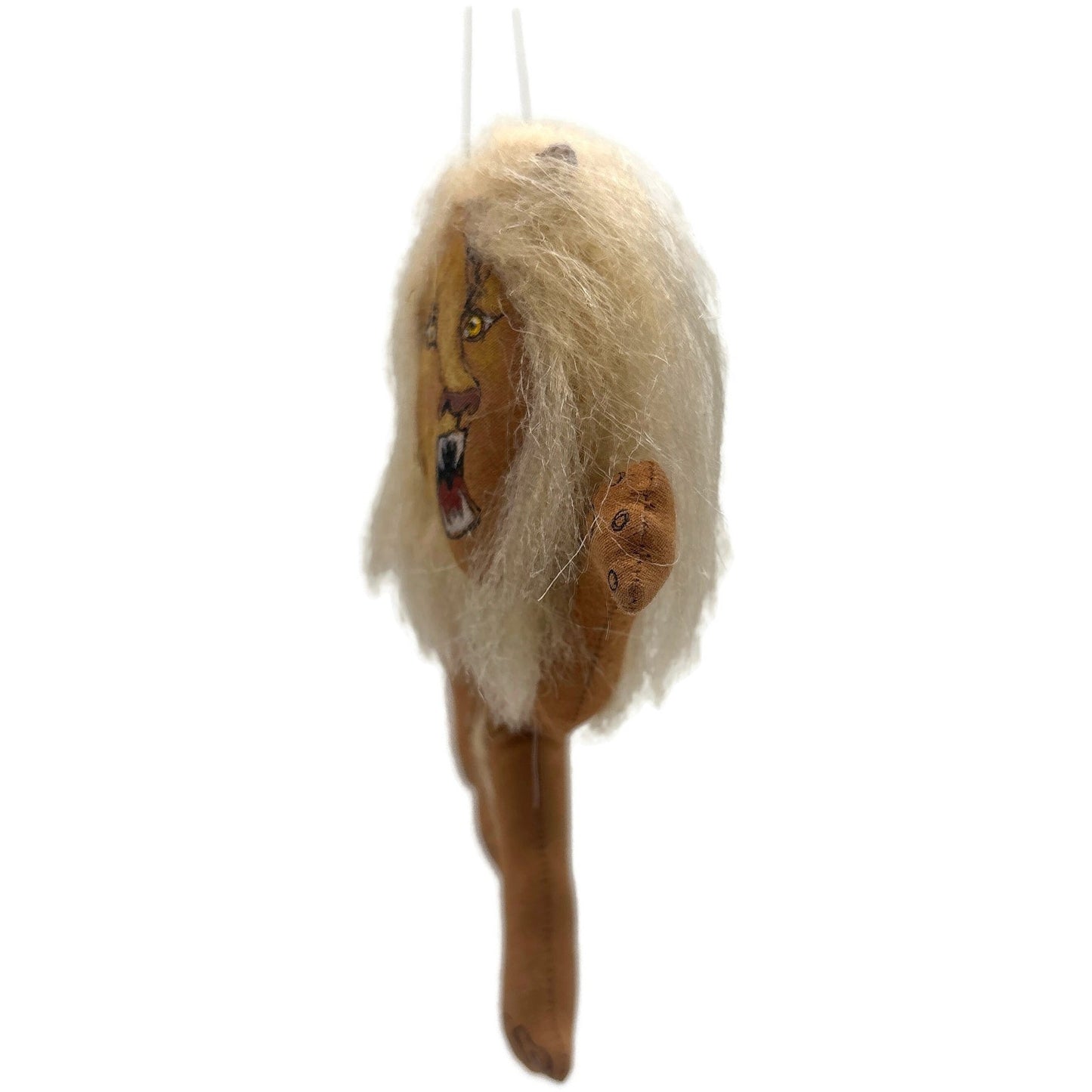 Gladys Boalt Circus Tamers Lion Animal Handmade Fabric Christmas Ornament Signed