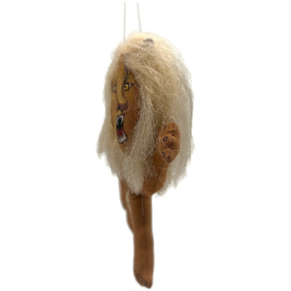 Gladys Boalt Circus Tamers Lion Animal Handmade Fabric Christmas Ornament Signed