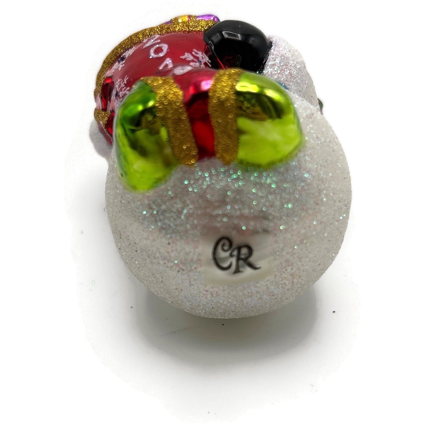 Christopher Radko A Year To Give Gem Snowman Glass Christmas Ornament 1018368
