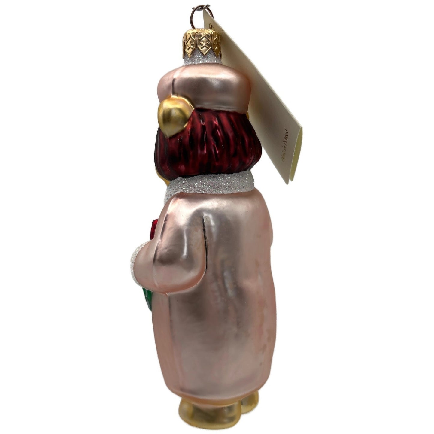 Patricia Breen Mama Bear Pink Green Red Holly Christmas Tree Ornament