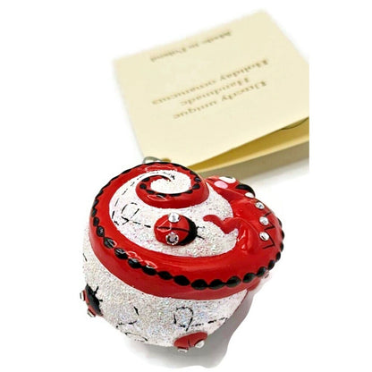 Patricia Breen Springtime Chameleon Ladybugs Red Spring Christmas Tree Ornament