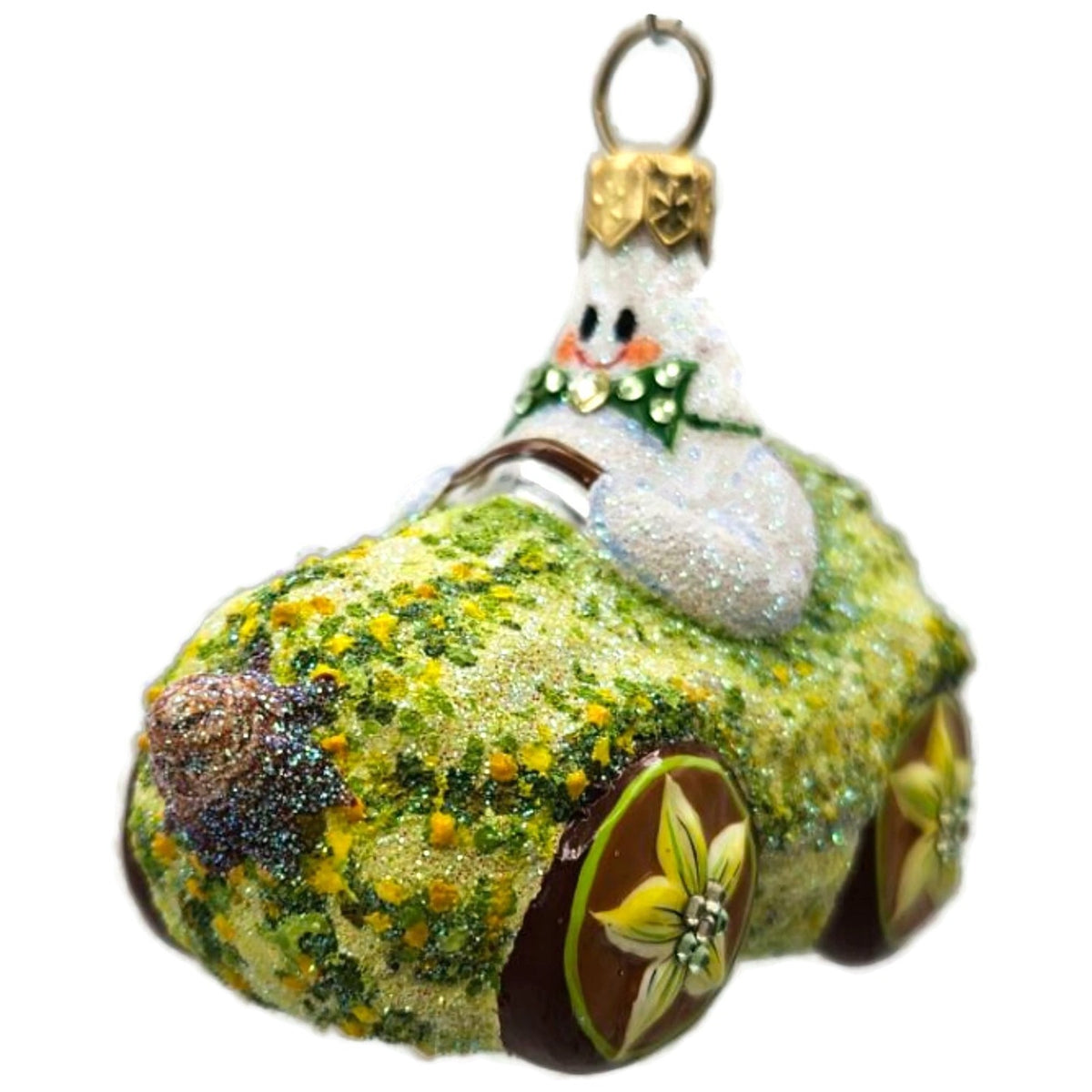 Patricia Breen Halloween Hybrid Green Gourd White Ghost Christmas Ornament 3011
