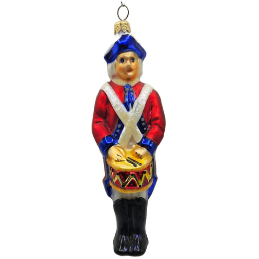Christopher Radko Drummer Yankee Doodle Patriotic Christmas Ornament 98-197-0