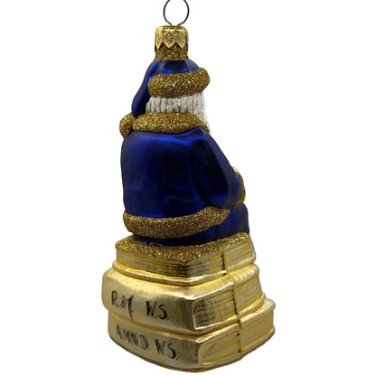 Patricia Breen Santa Reads Romeo Juliet William Shakespeare Christmas Ornament