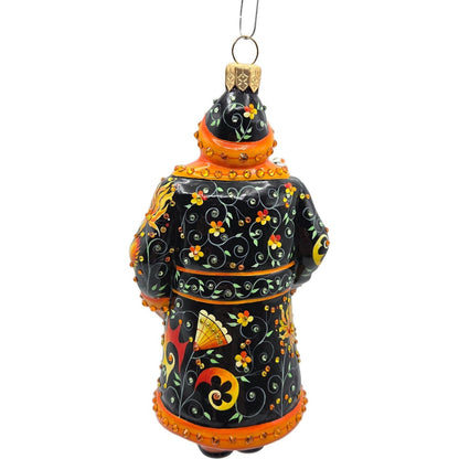 Patricia Breen Nicholas Russian Fairy Tale Black Santa Claus Christmas Ornament