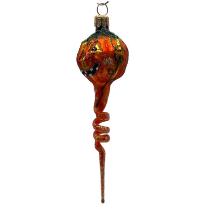 Slavic Treasures Twisted Pumpkin Jack-o-Lantern Halloween Ornament 01-522-A-FB