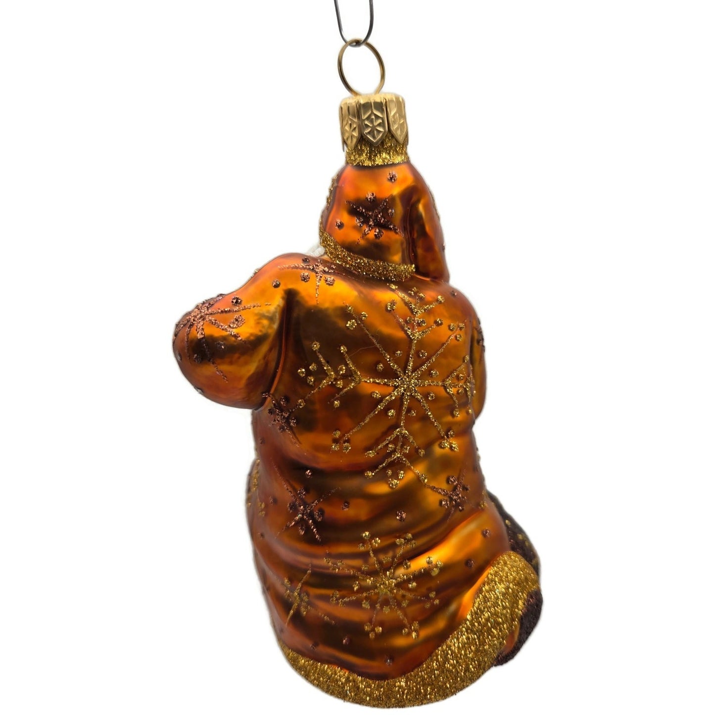 Patricia Breen Five Golden Rings Santa Claus 12 Days Bronze Christmas Ornament
