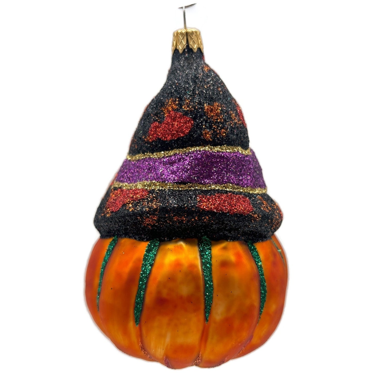 Larry Fraga Creepy Crawler Pumpkin Jack-o-Lantern Spider Halloween Ornament