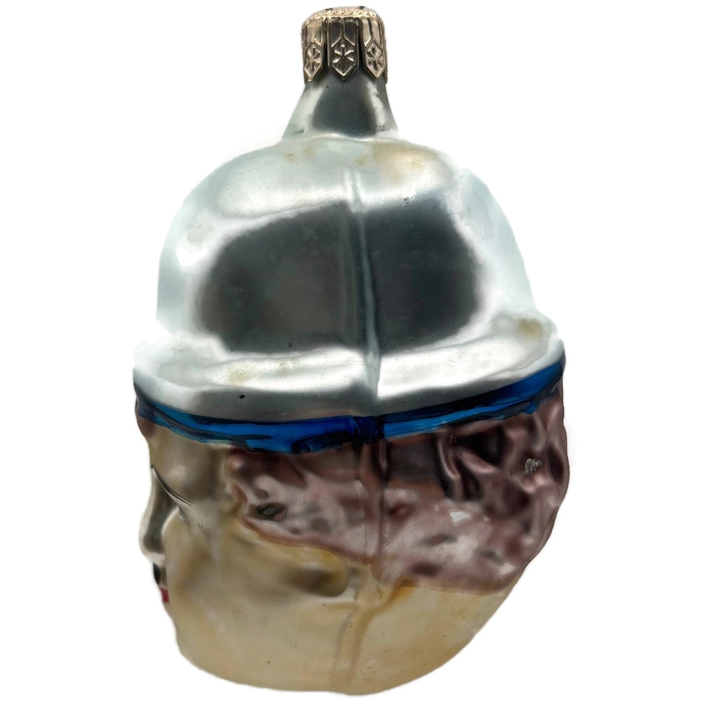 Christopher Radko Charlie Chaplin Head Black Hat Glass Christmas Tree Ornament