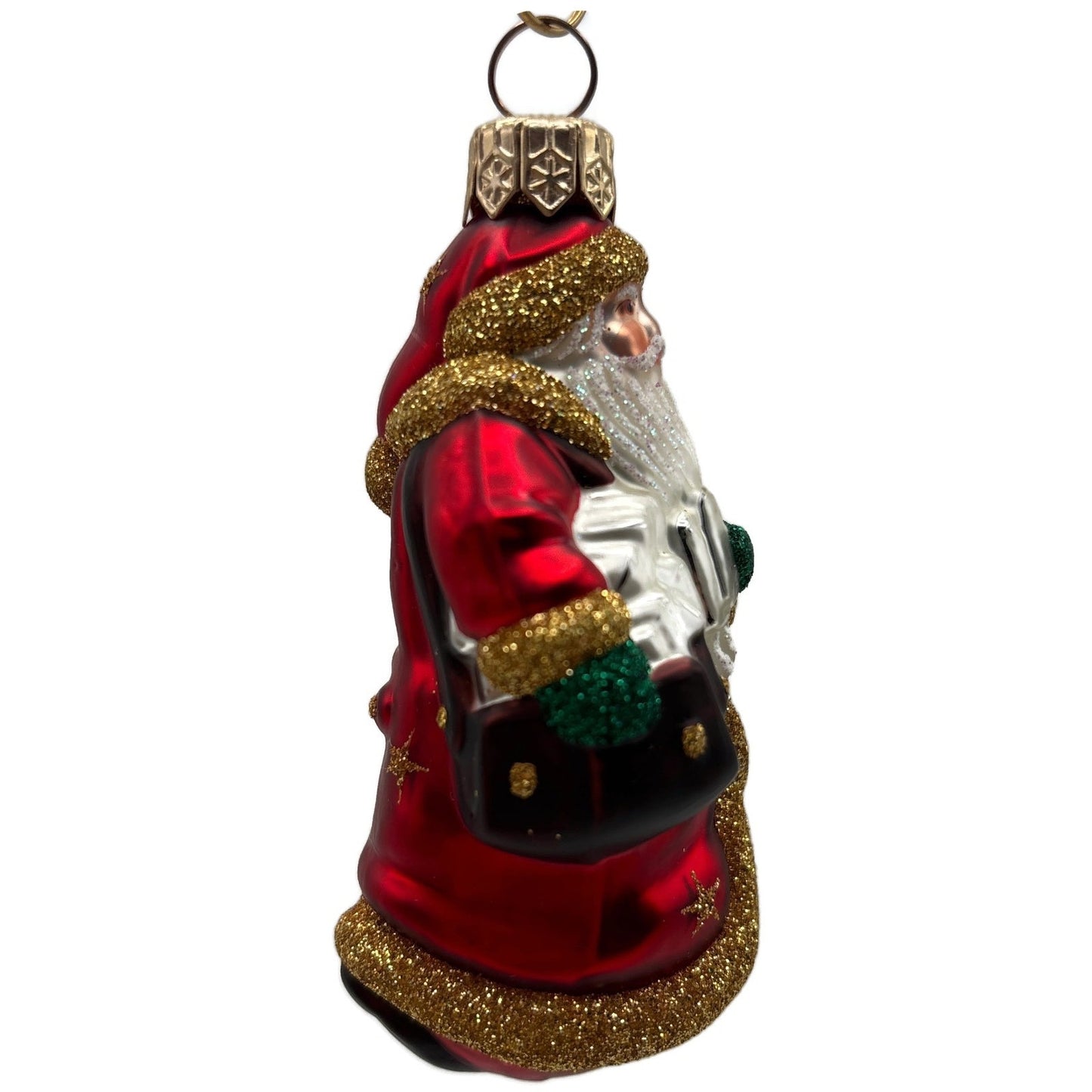 Patricia Breen Miniature Through The Rain And Snow Gold Stars Christmas Ornament