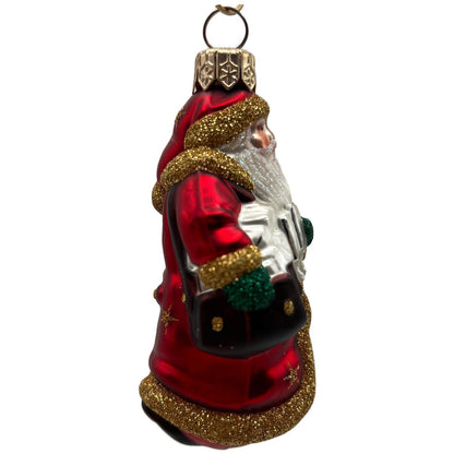 Patricia Breen Miniature Through The Rain And Snow Gold Stars Christmas Ornament