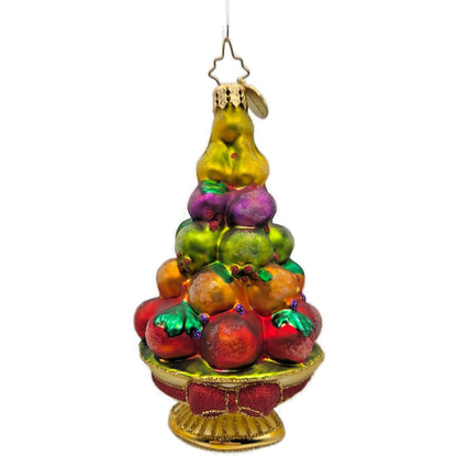 Christopher Radko Ornament Healthy Holiday Fruit Topiary Diabetes Charity