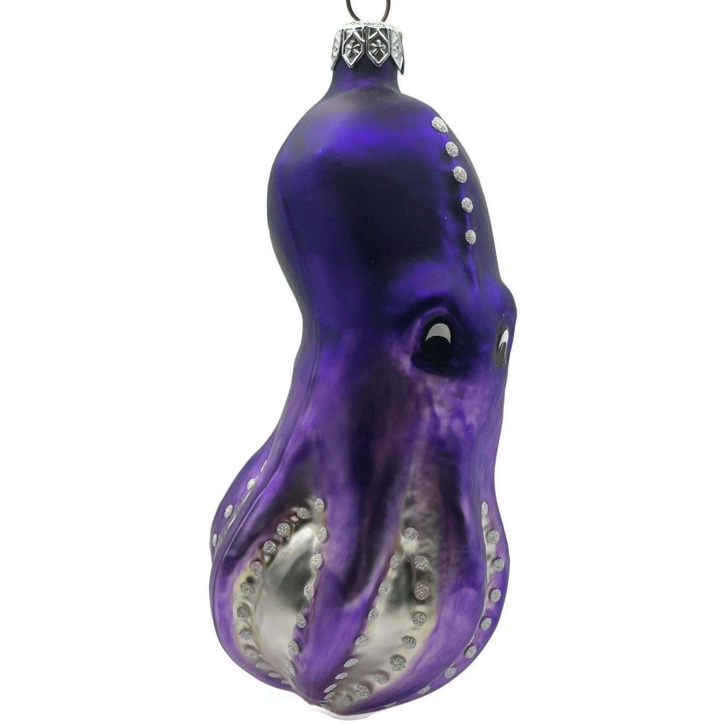 Patricia Breen Olivier Octopus Purple Pearl Accents Nautical Christmas Ornament
