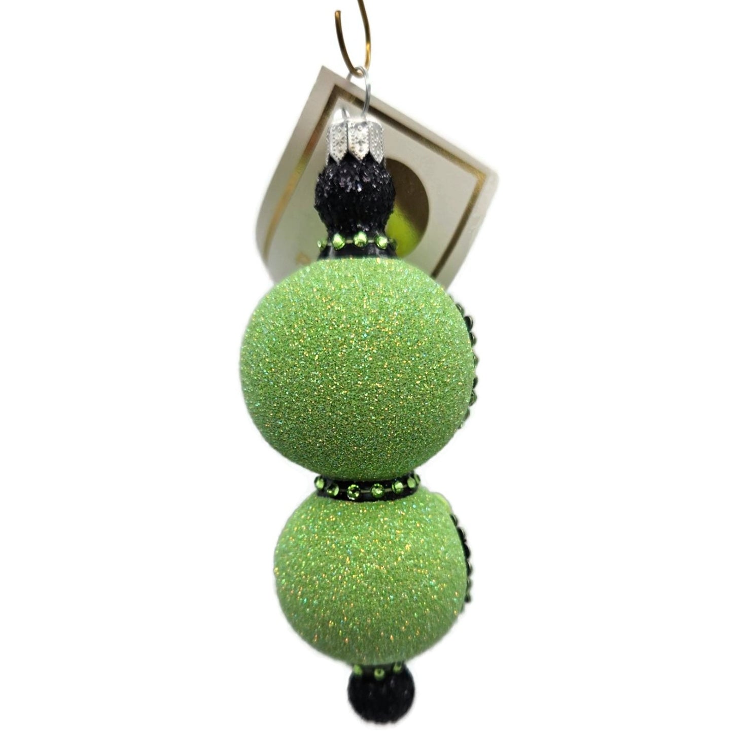 Patricia Breen Joyeux Frankenstein Green Double Reflector Halloween Ornament