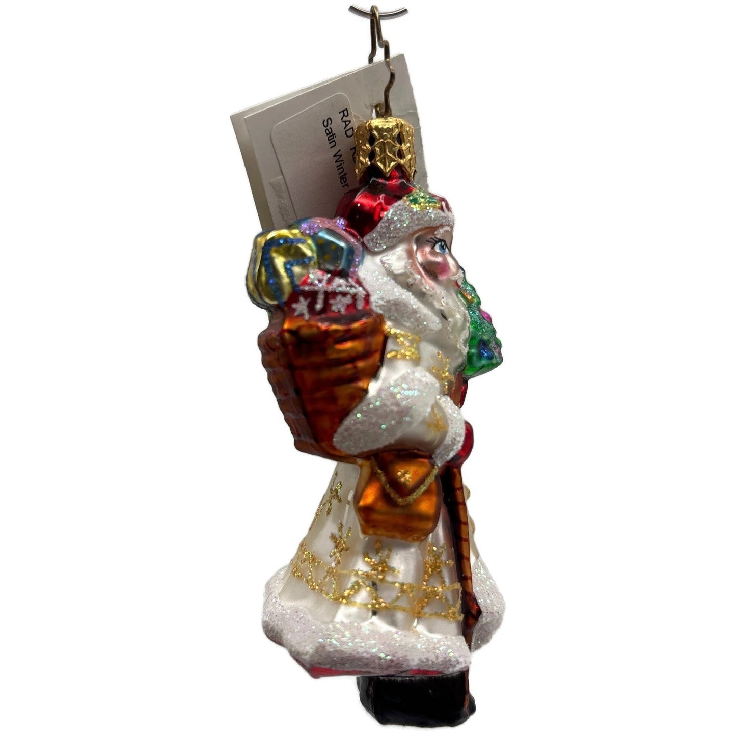 Christopher Radko Satin Winter Nick Little Gems Christmas Tree Ornament 1011242