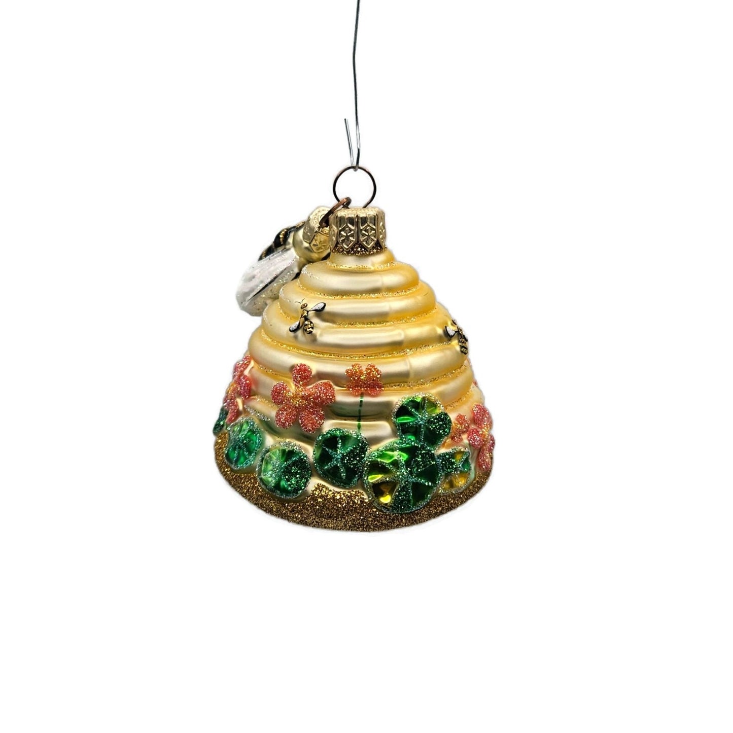Patricia Breen Nasturtium Beeskep Flower Bee Gold Spring Christmas Tree Ornament