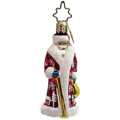 Christopher Radko Siberian Russian Snow Santa Gem Christmas Ornament 1010936