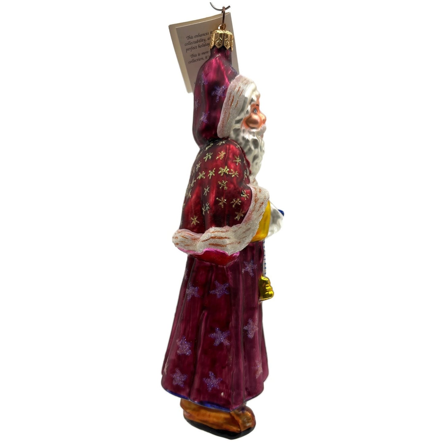 Christopher Radko Velvet Plum Nicholas Santa Claus Christmas Ornament 98-104-0
