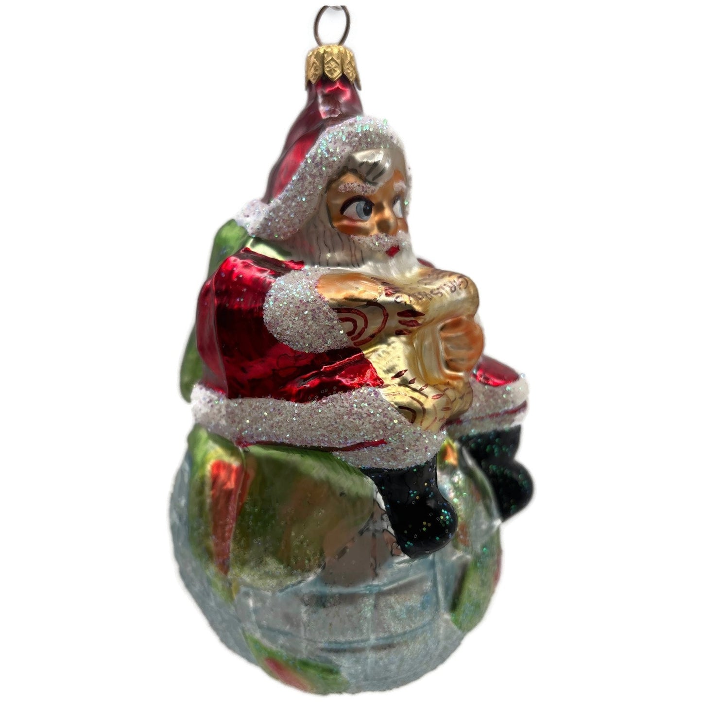 Christopher Radko 1995 On Top of the World Santa Claus Christmas Ornament 95-SP6