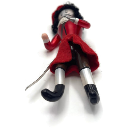 Soffieria De Carlini Captain Hook Italian Red Glass Christmas Tree Ornament