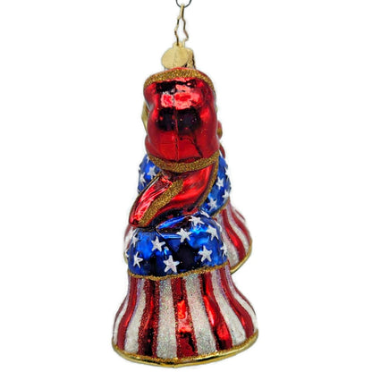 Christopher Radko Let Freedom Ring Patriotic Bells Christmas Ornament 1016083