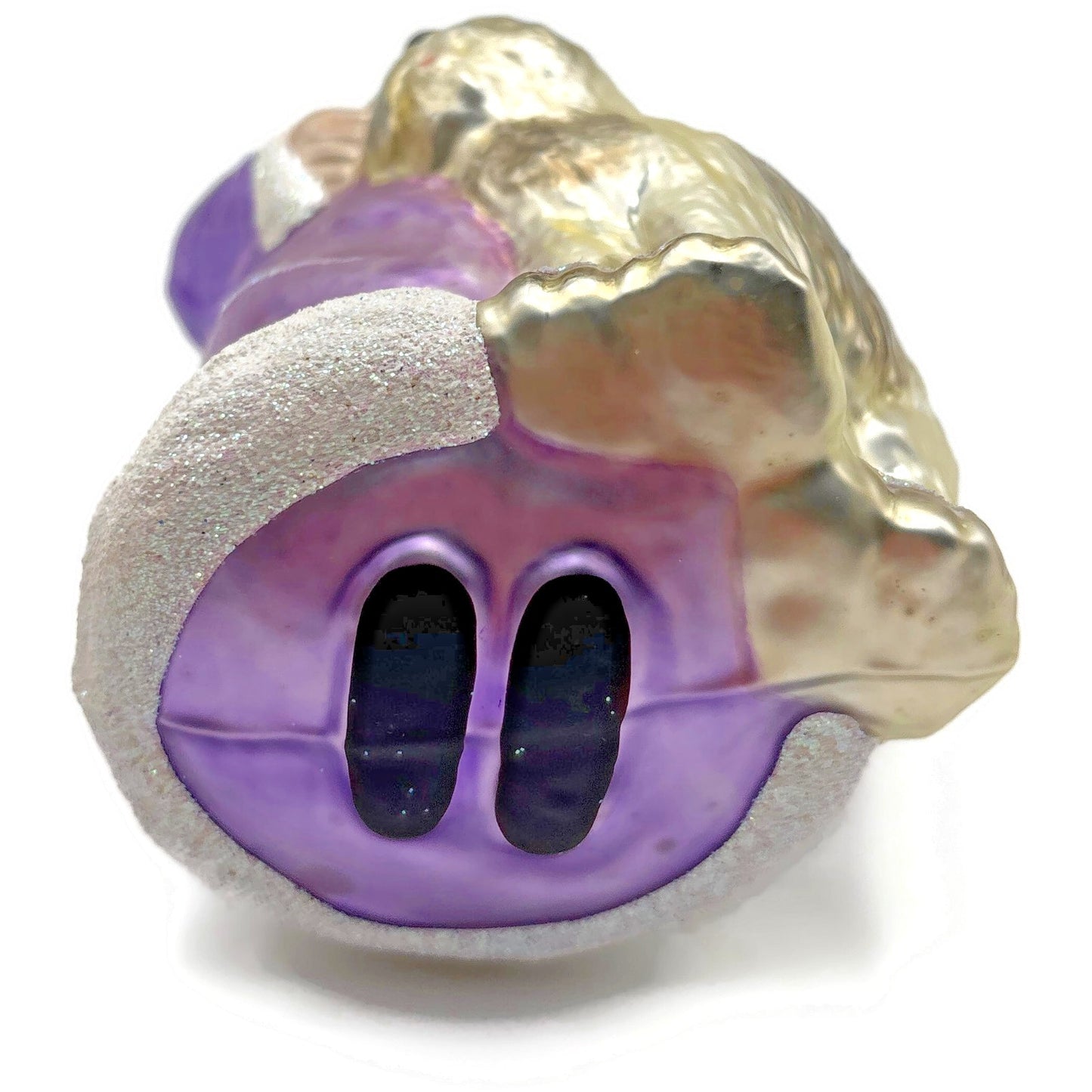 Patricia Breen Just What I Wanted Lavender Santa Dog Christmas Tree Ornament