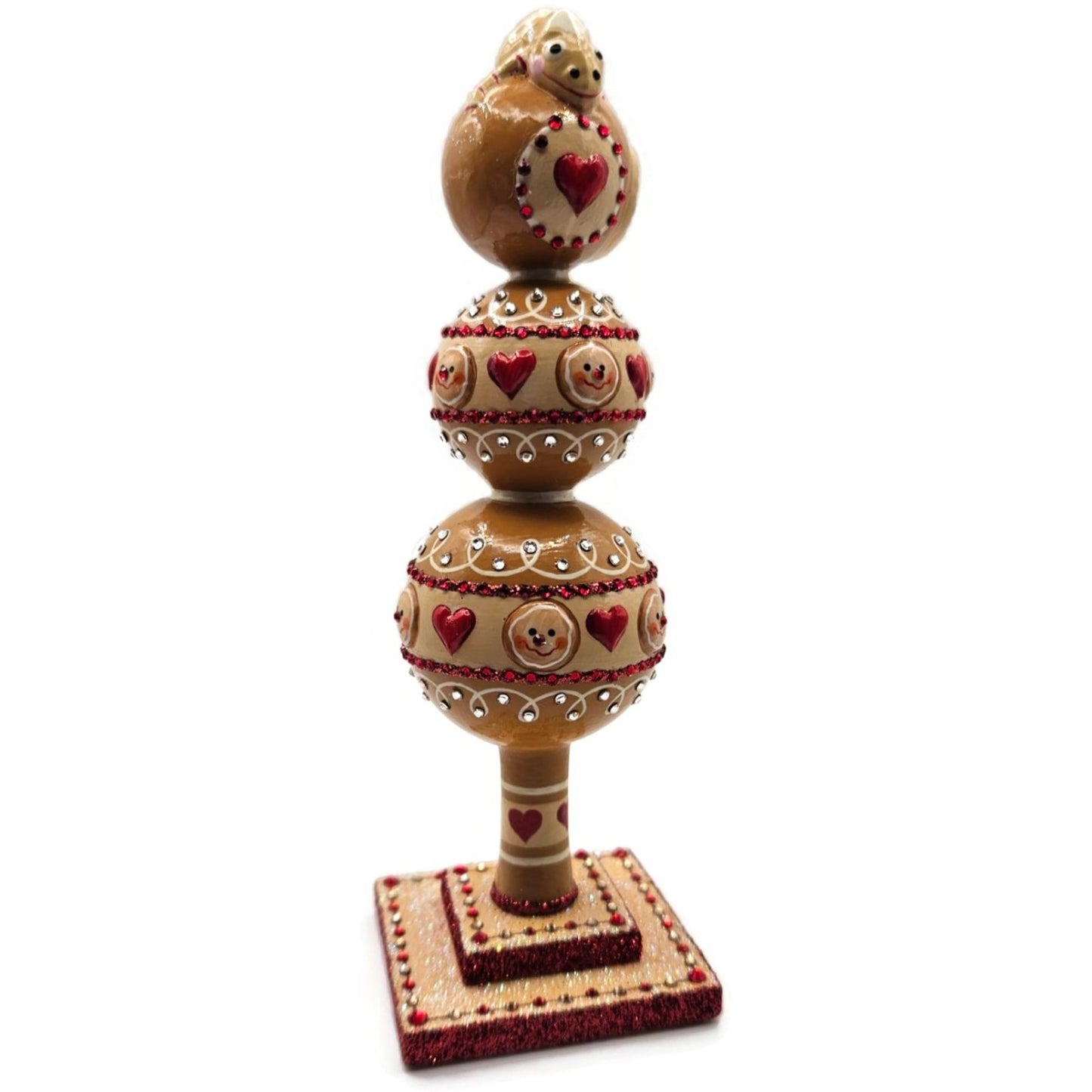 Patricia Breen Miniature Chameleon Finial Gingerbread Christmas Tree Topper