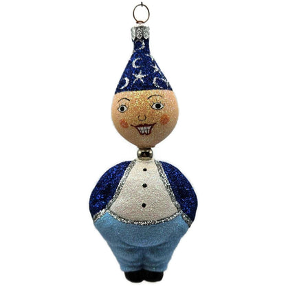 Patricia Breen Trick Or Treaters Wiz Moon Stars Glass Halloween Ornament 2282