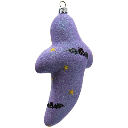 Patricia Breen Very Grand Ghost Lavender Stars Bats Halloween Ornament 2554