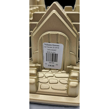 Castle Bundt Cake Pan 10 Cups Non Stick Gold Tone Williams Sonoma Nordic Ware