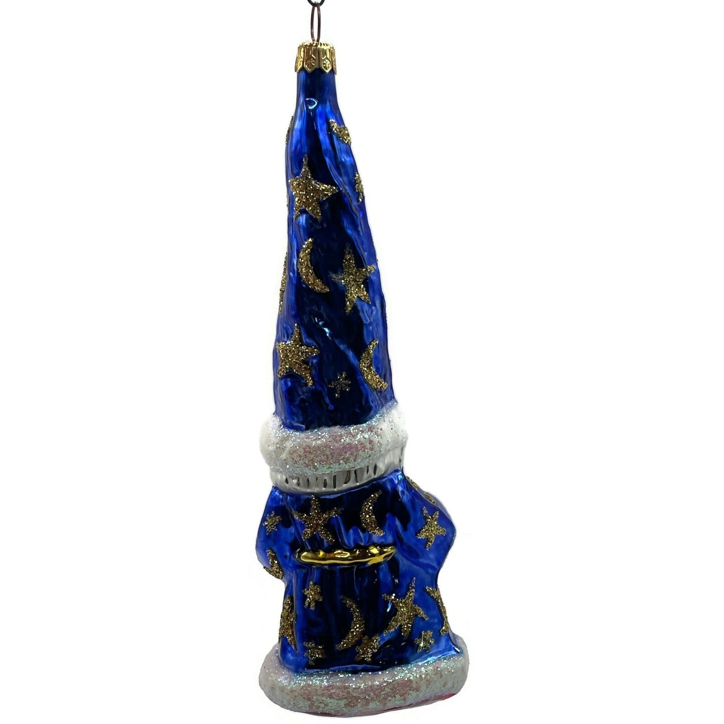 Christopher Radko Magic Munchkin Moon Wizard Blue Star Christmas Ornament 96-240