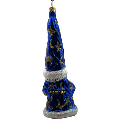 Christopher Radko Magic Munchkin Moon Wizard Blue Star Christmas Ornament 96-240