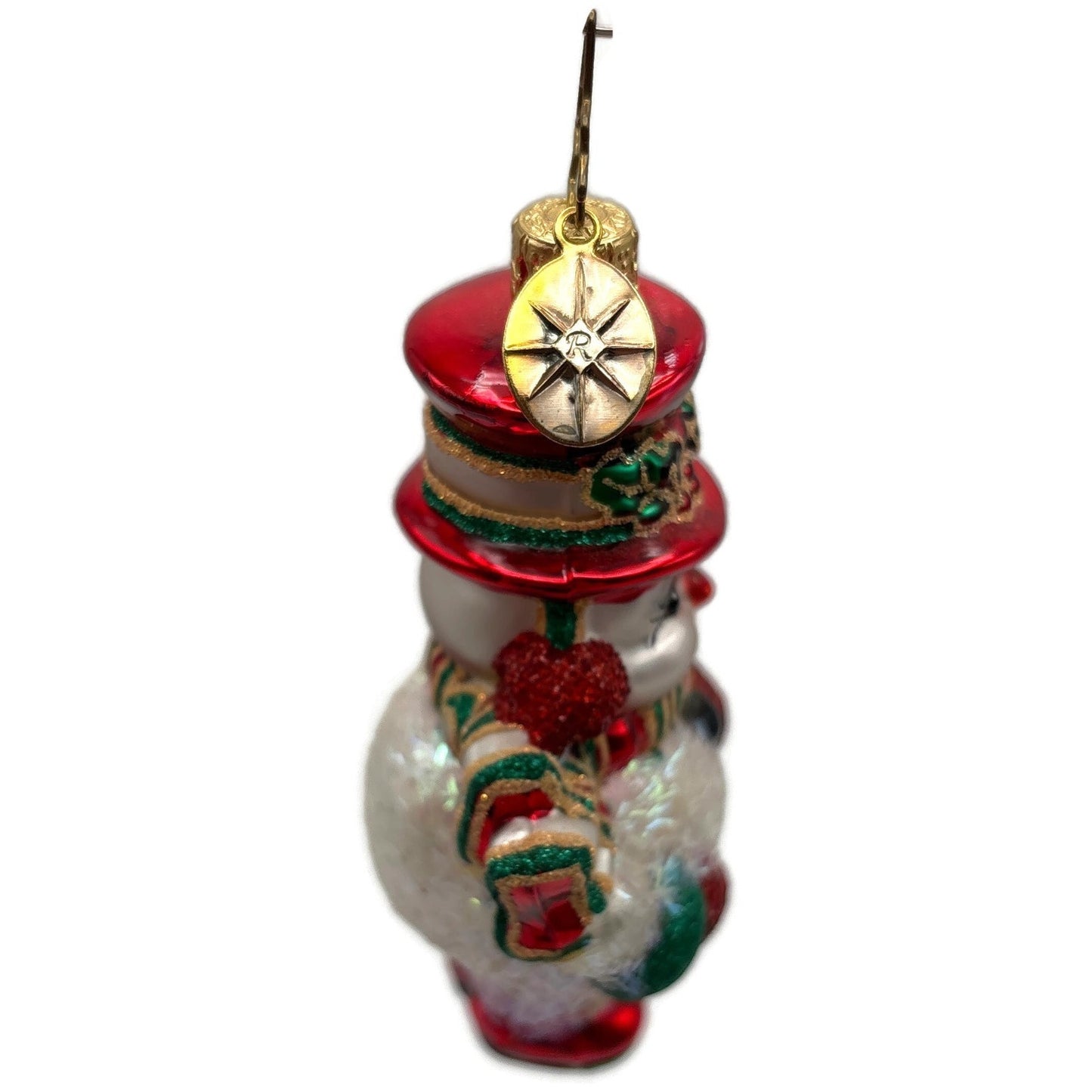 Christopher Radko Chappy O'Snow Little Gem Christmas Snowman Ornament 1014611